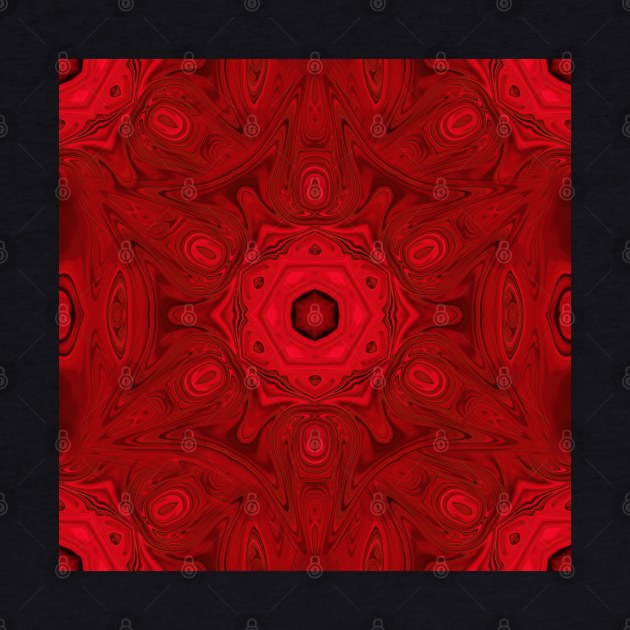 Bold red sacred kaleidoscope by hereswendy